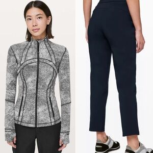 Lululemon set/ On the Move Pant/DEFINE JACKET LUON SPRAY size 2